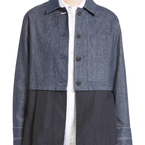 Elizabeth and James Jackets & Blazers - Elizabeth & James Denim Peplum Jacket